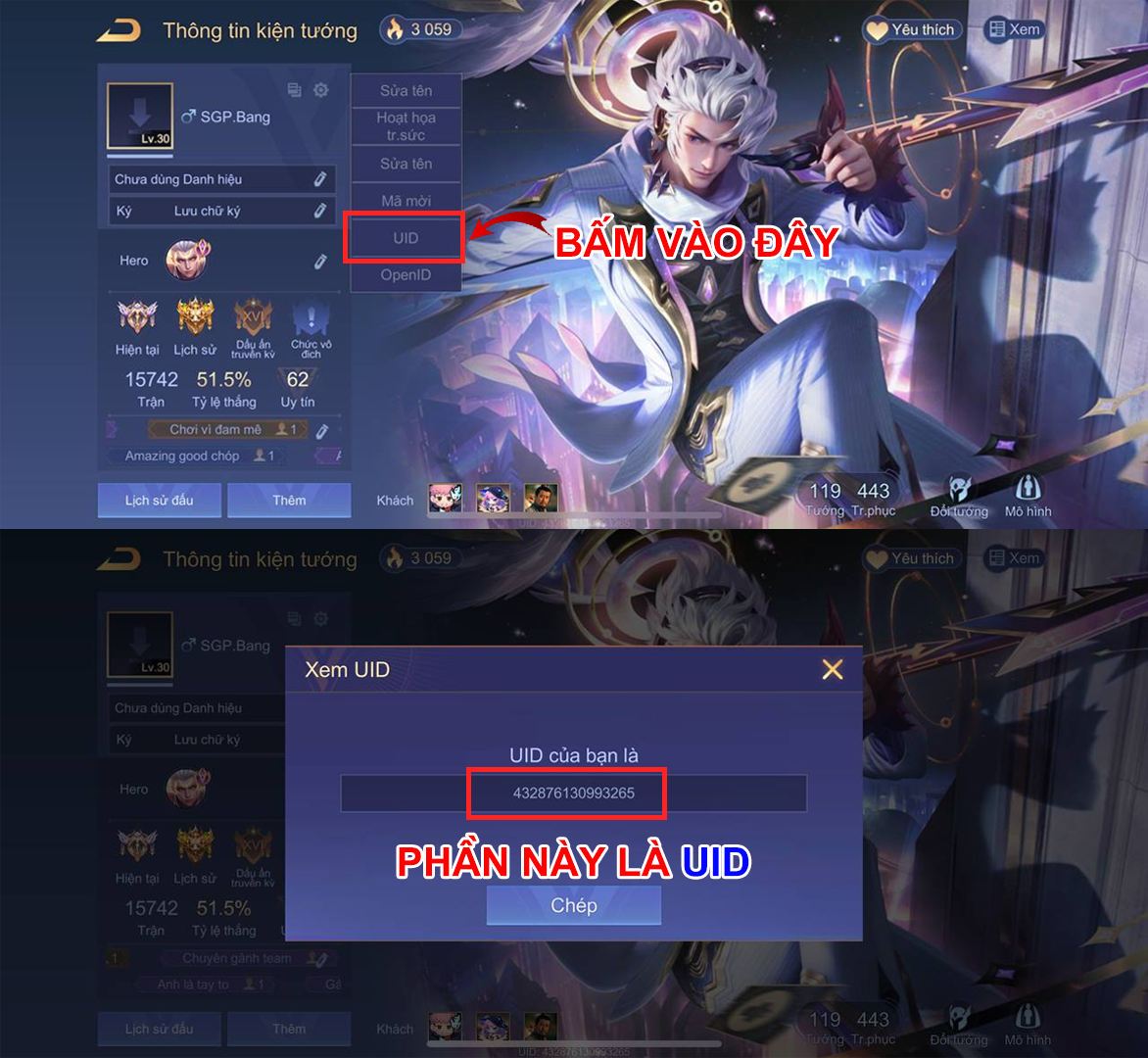 Hướng dẫn lấy UID Liên Quân Mobile